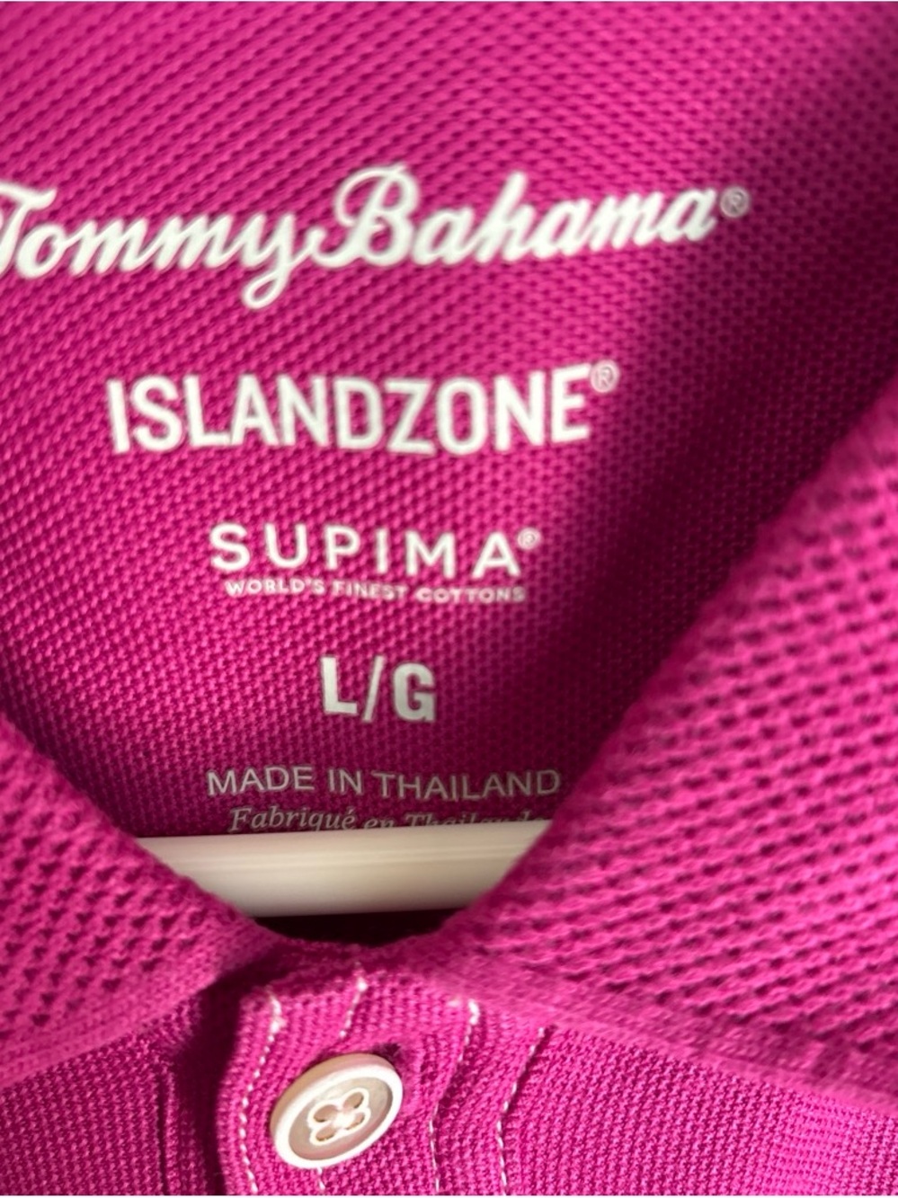 Tommy Bahama IslandZone Supima Polo in Fuchsia Pink